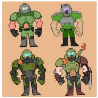 Sticker DOOM SLAYER sticker pack - 7
