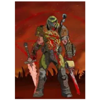 Sticker DOOM SLAYER sticker pack - 2
