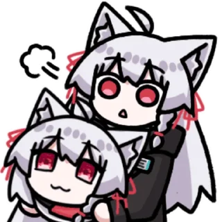 Стикер 触手白猫 @zhaxia_cn - 4