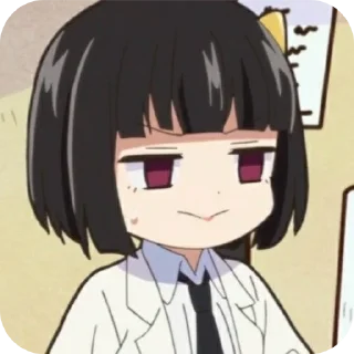 Стикер Акико топ ничего не знаю - 0