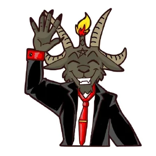Стикер Baphomet - 0
