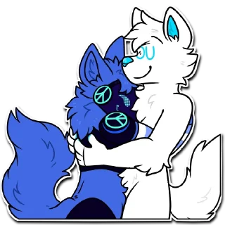Sticker Breeze the protogen - 0