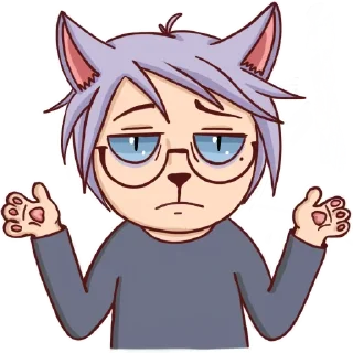 Sticker Cat boy for you @stickersb2b - 0