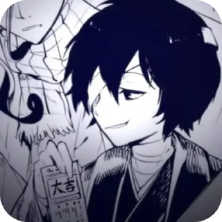 Sticker Dazai тгк:@qismi1 - 0