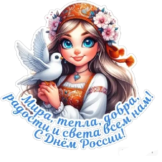 Стикер День России by @yano4ka_workme - 0