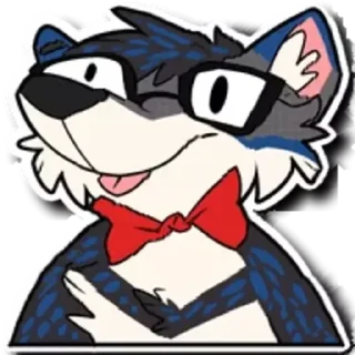 Стикер Distorted Furry - 0
