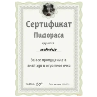 Стикер Для квадроберов - 11