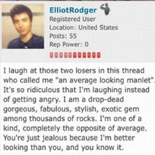 Стикер Elliot Rodger supreme gentleman - 0