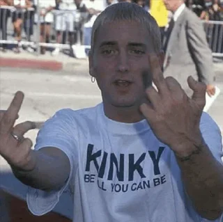 Sticker Eminem Fingers @stickersb2b - 0