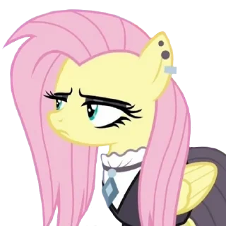 Sticker Fluttershy goth | @MyLittlePony_bots - 11