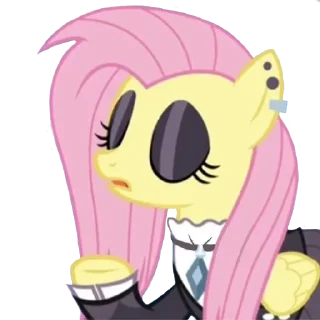 Sticker Fluttershy goth | @MyLittlePony_bots - 8