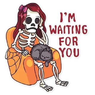 Sticker Halloween Girl @stickersb2b - 0