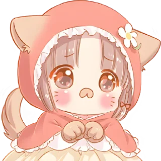 Sticker Красная шапочка @Nyasticks - 6 Sticker Красная шапочка @Nyasticks - 6