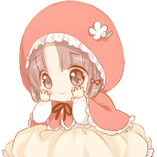 Sticker Красная шапочка @Nyasticks - 1 Sticker Красная шапочка @Nyasticks - 1
