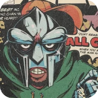 Стикер MF DOOM • @Earth928B - 7