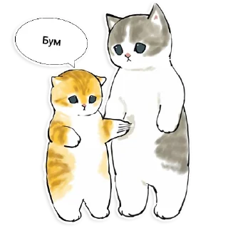 Стикер Коты Mofu Sand (ET ed.) - 2