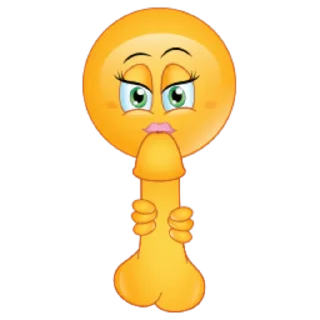 Стикер Naughty Emoji - 7