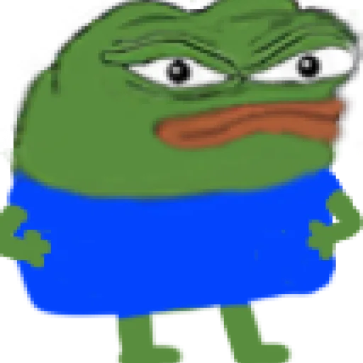 Стикер pepe и peepo  - для важных разговоров (почему рот в говне?) - 0