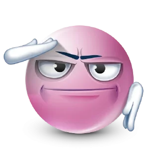 Sticker Pink Face Emoji @TgSticker - 0