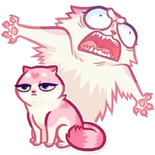 Sticker Pussy Cat @SbornikStickers - 0