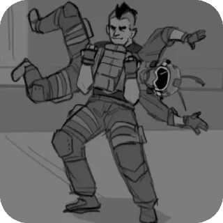 Sticker ROACH! CoD - 4