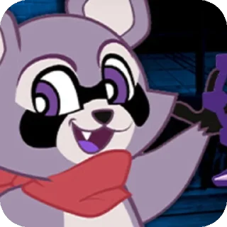 Стикер Rembly the raccoon - 5 Стикер Rembly the raccoon - 5