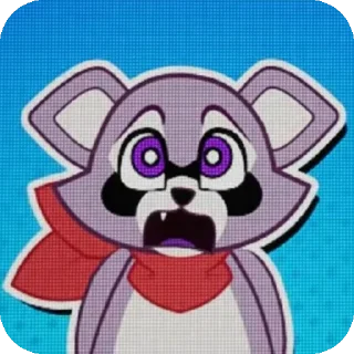 Стикер Rembly the raccoon - 10 Стикер Rembly the raccoon - 10