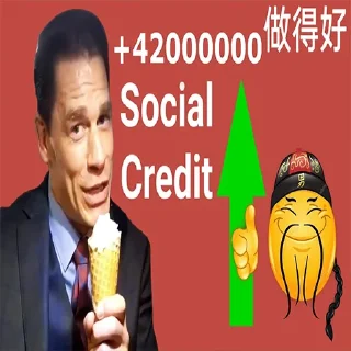 Sticker Social Credit - 0 Sticker Social Credit - 0