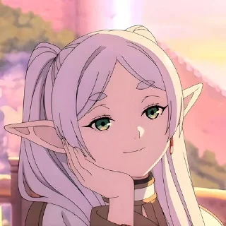 Стикер Фрирен @anime_sticks - 2
