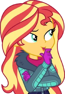 Стикер Sunset | @MyLittlePony_bots - 0