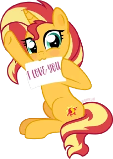 Стикер Sunset | @MyLittlePony_bots - 2
