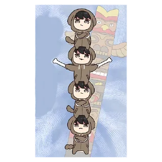 Sticker Юрудура-кун (BIG) @nyasticks - 0