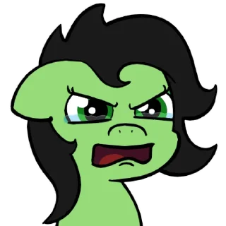 Стикер anon pony by @mlpstickers - 0