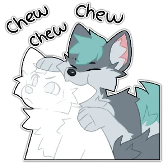 Sticker Rix @biteyrix (Wolfdog & Kaiju) - 2