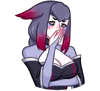 Стикер @TgSticker Тёмные Мари и Хидэ без надписей - 8 Стикер @TgSticker Тёмные Мари и Хидэ без надписей - 8