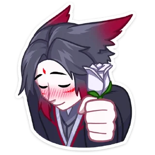 Стикер @TgSticker Тёмные Мари и Хидэ без надписей - 3 Стикер @TgSticker Тёмные Мари и Хидэ без надписей - 3