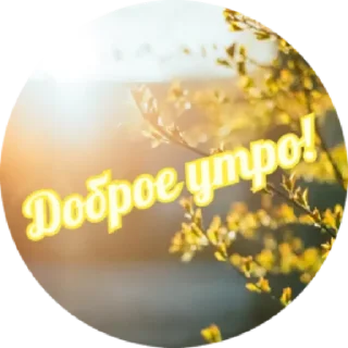 Стикер Доброе утро by @stqrapp - 0