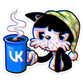 Стикер Кот Джо :: @stickroom - 0
