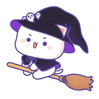 Стикер all @mochipeachcats stickers, Halloween - 0