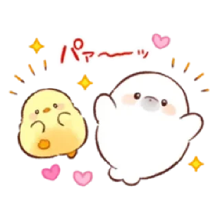 Стикер soft and cute penguin 01 - 10