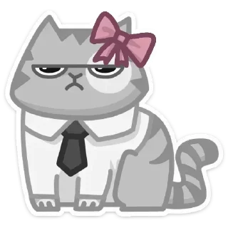 Стикер Персик с бантом @kungrl @tgsticker - 0