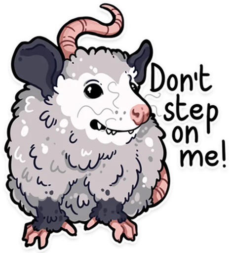 Sticker awesomepossum (@kotypic) - 0