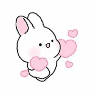Sticker Rabbit lu @anime4_arts - 0