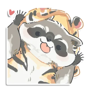Sticker Кладовая енотика Йена - 0