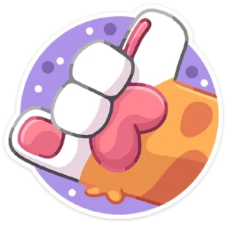 Стикер Лапки-царапки • @TgSticker - 6