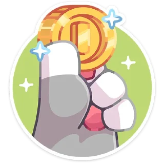 Стикер Лапки-царапки • @TgSticker - 3