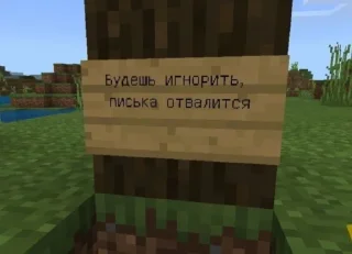 Стикер Майнкрафт @minemems1 - 8