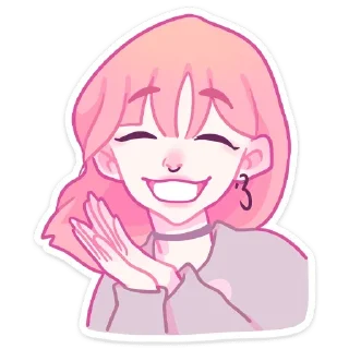 Стикер Малиновый Джем @colored_emotions - 10