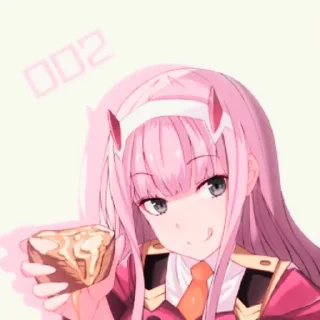 Стикер 🍥 , zero two | @pengerandjogja - 5